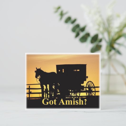 Heb je Amish? Briefkaart (Staand voorkant)