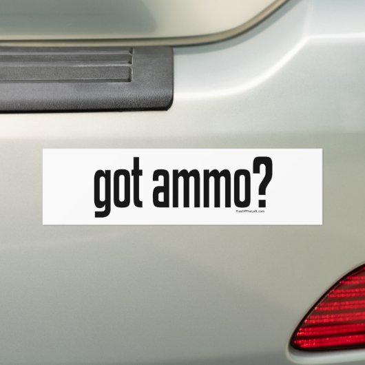 Heb je Ammo? Bumpersticker (Op auto)