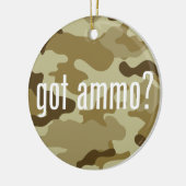 Heb je ammo? - eenzijdig keramisch ornament (Links)