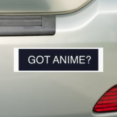 Heb je Anime? Bumpersticker (Op auto)