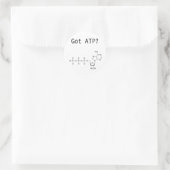 Heb je ATP? Ronde Sticker (Tas)