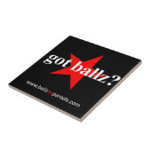 Heb je Ballz? Keramische Tegel Tegeltje (Zijkant)