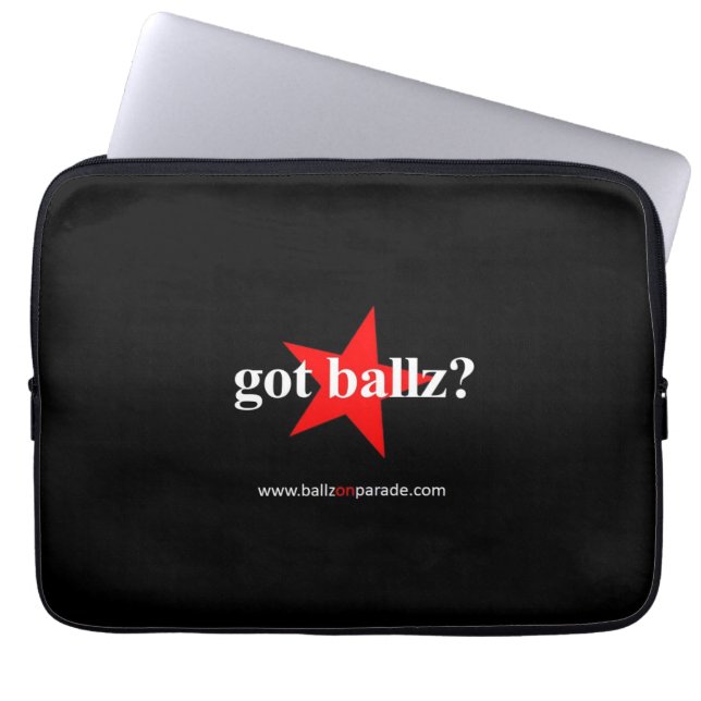 Heb je Ballz? Laptop Neopreen Sleeve (Voorkant)
