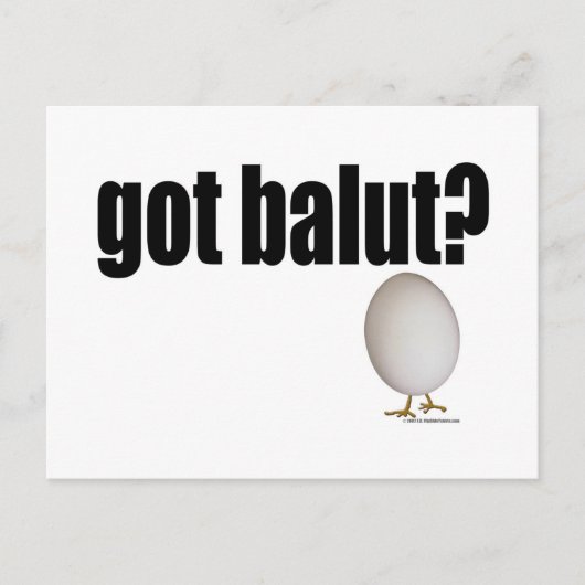 Heb je Balut? Briefkaart (Voorkant)