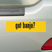 Heb je banjo? bumpersticker (Op auto)