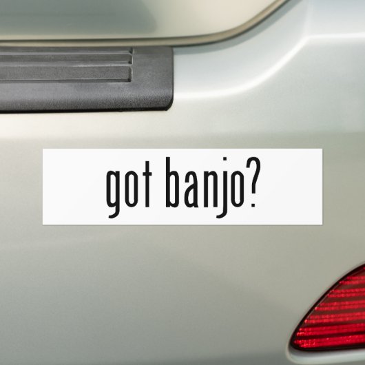 Heb je banjo? bumpersticker (Op auto)