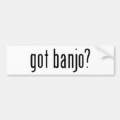 Heb je banjo? bumpersticker (Voorkant)