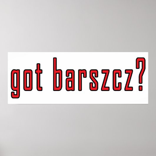 Heb je barszcz? poster (Voorkant)