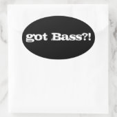 Heb je Bass? Sticker (Tas)