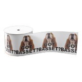 Heb je Basset? Basset Hound Ribbon Grosgrain Lint (Spoel)