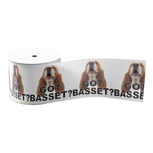 Heb je Basset? Basset Hound Ribbon Grosgrain Lint (Spoel)