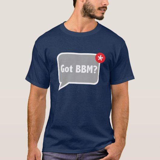 Heb je BBM? T-shirt (donker) (Voorkant)