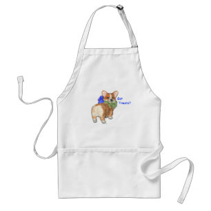"Heb je behandelingen?"  Corgi Apron Standaard Schort