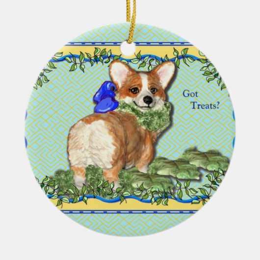 "Heb je behandelingen?" Corgi Ornament (Voorkant)