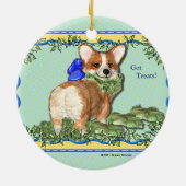 "Heb je behandelingen?" Corgi Ornament (Achterkant)