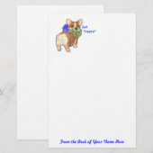 "Heb je behandelingen?" Corgi Stationery Briefpapier (Voorkant / Achterkant)