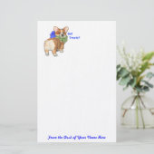 "Heb je behandelingen?" Corgi Stationery Briefpapier (Staand voorkant)
