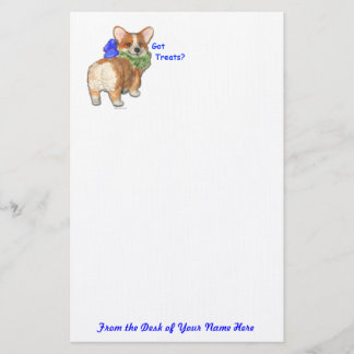 "Heb je behandelingen?" Corgi Stationery Briefpapier