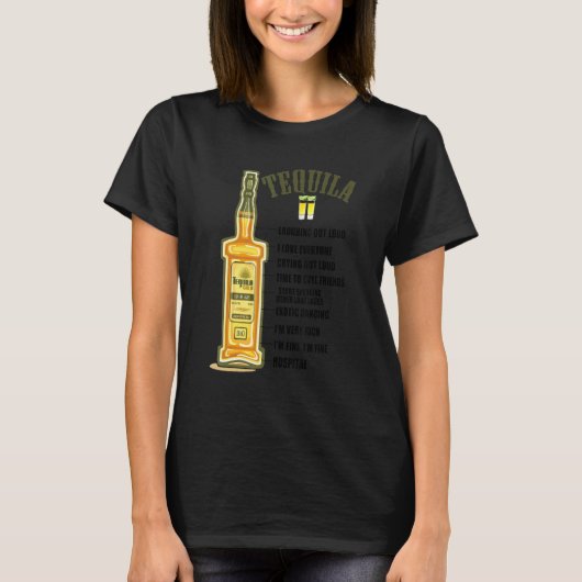 Heb je beide shots tequila es tu amigo meegebracht t-shirt (Voorkant)