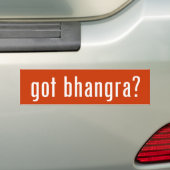 Heb je Bhangra? Bumpersticker (Op auto)