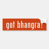 Heb je Bhangra? Bumpersticker (Voorkant)