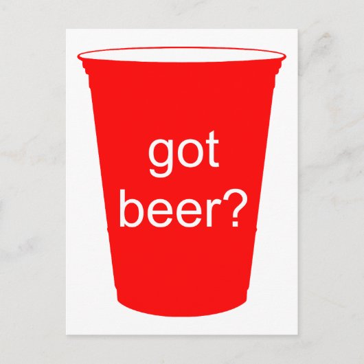 Heb je bier? briefkaart (Voorkant)