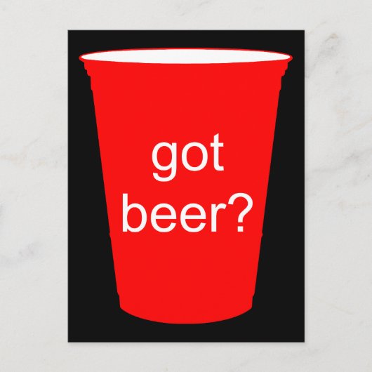 Heb je bier? briefkaart (Voorkant)