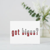 Heb je bigos? Markering Briefkaart (Staand voorkant)