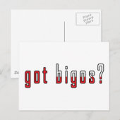 Heb je bigos? Markering Briefkaart (Voorkant / Achterkant)