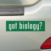 Heb je biologie? bumpersticker (Op auto)