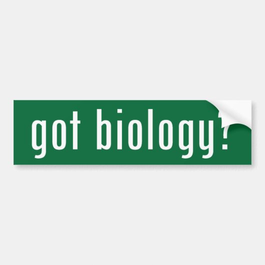 Heb je biologie? bumpersticker (Voorkant)