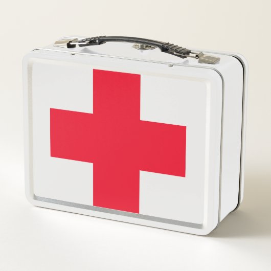 Heb je bloed? EHBO-kit metalen lunchbox (Achterkant)