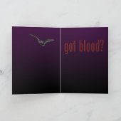 Heb je bloed? Halloween Kaart (Binnen)