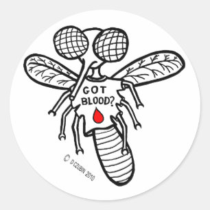 Heb je bloed? ronde sticker