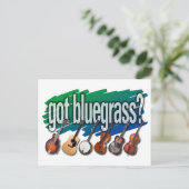 "Heb je Bluegrass?" Briefkaart (Staand voorkant)