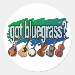 "Heb je Bluegrass?" Ronde Sticker
