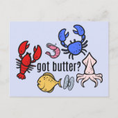 Heb je boter? Zeevruchten Briefkaart (Voorkant)