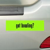 Heb je bowling? bumpersticker (Op auto)