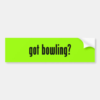 Heb je bowling? bumpersticker