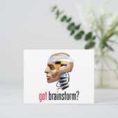 Heb je brainstorm? briefkaart (Staand voorkant)
