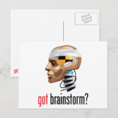 Heb je brainstorm? briefkaart (Voorkant / Achterkant)