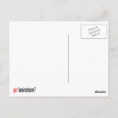 Heb je brainstorm? briefkaart (Achterkant)