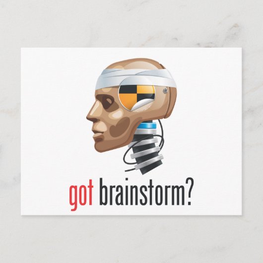 Heb je brainstorm? briefkaart (Voorkant)