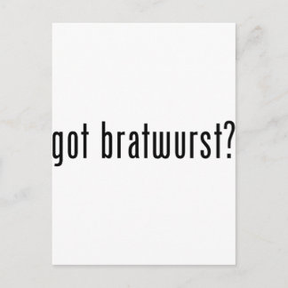 Heb je bratwurst? briefkaart