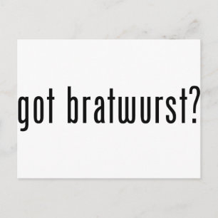 Heb je bratwurst? briefkaart