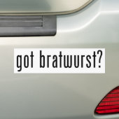 Heb je bratwurst? bumpersticker (Op auto)
