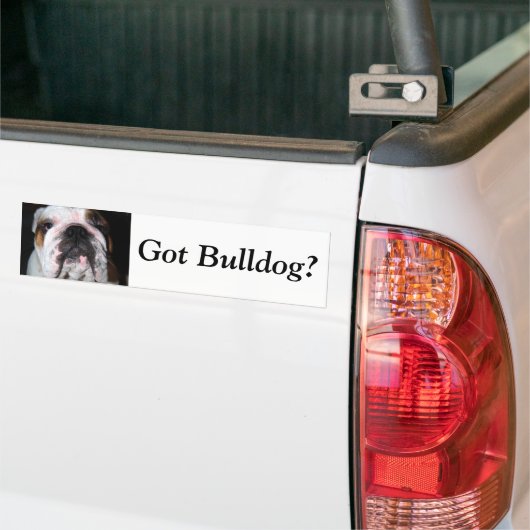 Heb je Bulldog? Bumpersticker (Op Truck)
