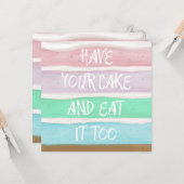 Heb je Cake Kaart (Voorkant / Achterkant in situ)