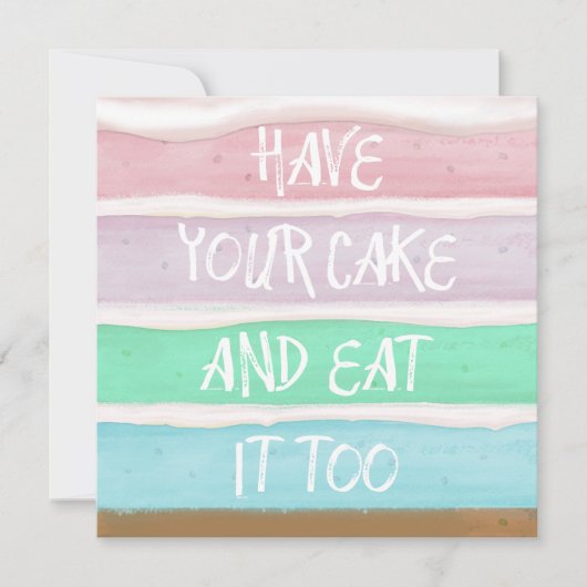 Heb je Cake Kaart (Voorkant)