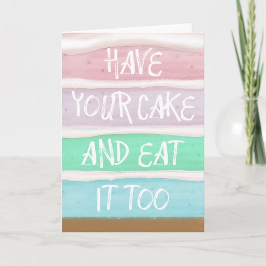 Heb je Cake Kaart (Voorkant)